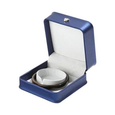 Imagem de Caixa De Joias Em Couro PU Para Anel, Pingente, Pulseira, Pérola E Emb