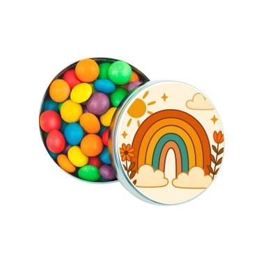 Imagem de Kit 30 Latinhas Lembrancinhas Arco-íris Boho