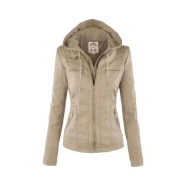 Imagem de Jaqueta Feminina Gótica Preta De material sintético Para Inverno, Casa