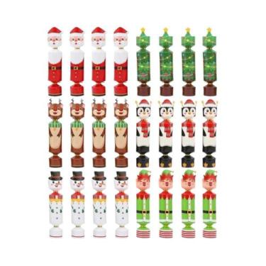 Imagem de 24 Caixas De Cracker De Natal Não-Explosivas DIY Para Lembrancinhas De