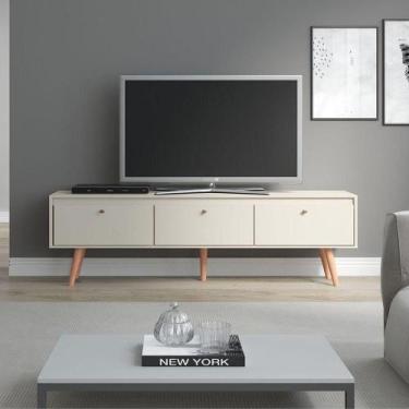 Imagem de Rack Retrô Memphis Para Tv Até 65 Polegadas 3 Portas Menu Móveis Champ