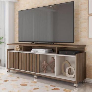 Imagem de Bancada Rack Para Tv Até 65 Polegadas Stars Marrom Caemmun - CAEMMUN M