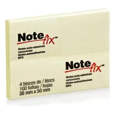 Imagem de Bloco De Notas Adesivos Reposicionáveis 38x50 Mm - 100 Folhas - 4 Unid