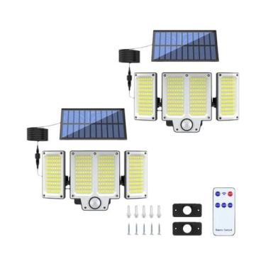 Imagem de Luzes Solares Externas Com Sensor De Movimento 234LED Para Iluminação 