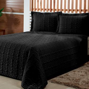 Imagem de Kit Colcha Cobre Leito Casal Queen Matelado Florido 03 peças - Vivaz C