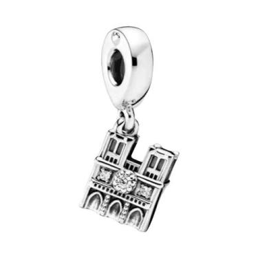 Imagem de Pingente De Prata 925 Para Pulseira De Berloques De Viagem, Conta Bril