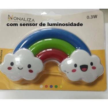 Imagem de Luz Noturna Mini Abajur vários modelos - 0.3W - com ou sem sensor de l