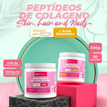 Imagem de Colágeno Verisol com Ácido Hialurônico 300g Cranberry NewNutrition-Unissex