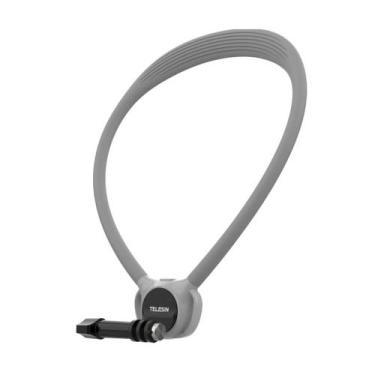 Imagem de Alça de Pescoço para GoPro e semelhante - Telesin Cor Cinza