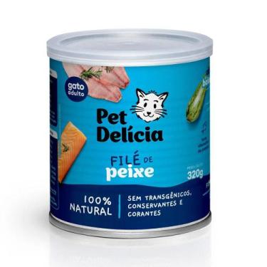Imagem de Pet delícia ração úmida filé de peixe gatos 320g