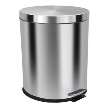 Imagem de Lixeira Aço Inox 30 Litros Balde Interno Removível 30L em com Pedal Inox Higipack