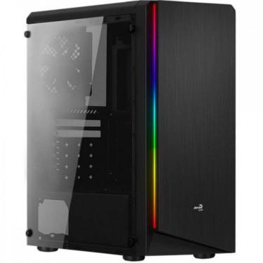 Imagem de Gabinete Gamer Aerocool Rift Preto Rgb Lateral Acrílico