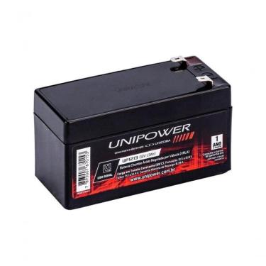 Imagem de Bateria Selada Unipower UP1213 para Alarme e Iluminação de Emergência 12V 1,3AH