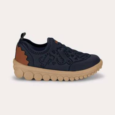 Imagem de Tênis Infantil Bibi Roller 20 Azul de Dinossauro - Azul - 2, Azul, 28