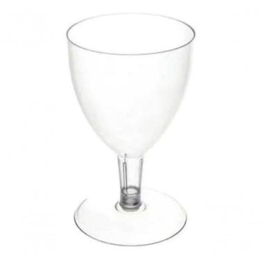 Imagem de Taça de Vinho Pit 170 para Bebidas em Cristal 170ML com 50 Unidades Uso Festa Incolor Higipack