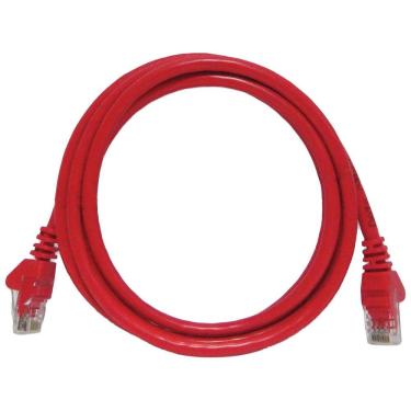 Imagem de Patch Cord Cca Cftv Cat6 26awg 2.5 Metros Vermelho
