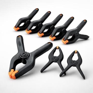 Imagem de Kit 6 Grampos Multiuso com Mola Fixação Rápida para Artesanato Reparos