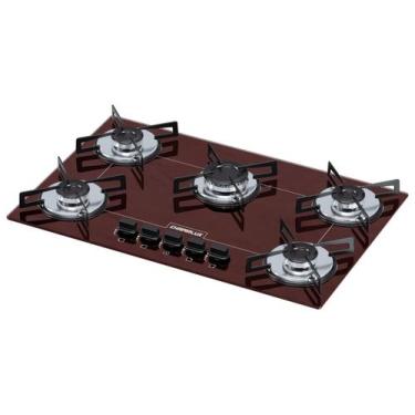 Imagem de Cooktop 5 bocas ultra chama marron gas natural chamalux, Bivolt