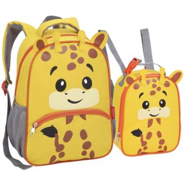 Imagem de Kit Mochila Pequena E Lancheira Térmica Infantil Creche Escola 0 a 4 A