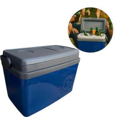Imagem de Caixa Térmica Cooler 30 Litros Para Praia Camping Viagem Com Alça 45 L
