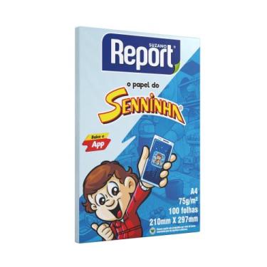 Imagem de Papel Sulfite 75grs 100fls azul - Report
