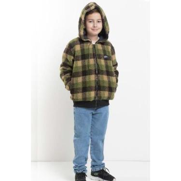Imagem de Casaco Jaqueta Pelo Infantil Menino Inverno Capuz Lessa K016 - Lessa K