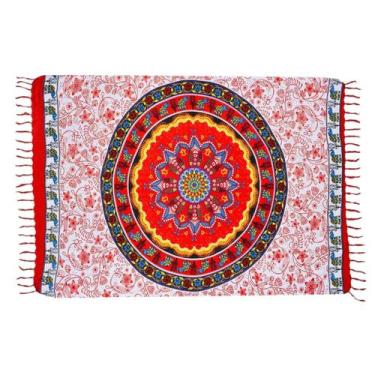 Imagem de Canga Mandala Sun Vermelho - Portal da Luz