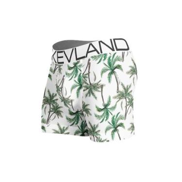 Imagem de Cueca Boxer Kevland Palm Trees, G, Branco