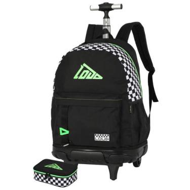 Imagem de Kit Escolar Loud Game Mochila 2EM1 Rodas Costas + Estojo Box - Luxcel,
