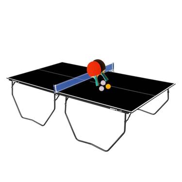 Imagem de MESA PING PONG PRETA 1087 KLOPF + Kit 5002