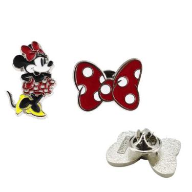 Imagem de Botton Pin Broche Metal Mickey Minnie Disney, B