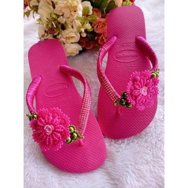 Imagem de Chinelo bordado flores - Havaianas