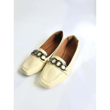 Imagem de Mocassim Sapatilha Feminino Confortável com Detalhe - Própria, Trigo, 