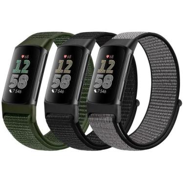 Imagem de Pulseira de relógio AVOD Sport Loop Nylon para Fitbit Charge 6/5