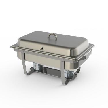 Imagem de Rechaud Retangular Progás 2 Cubas 9L PR-111 Inox