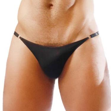 Imagem de Cueca Fio Dental Masculina Thong Sexy Preta - Ricok, G/GG