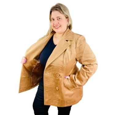 Imagem de Casaco Feminino Plus Size Sobretudo Forrado 618001 618002 - ORIGINAL J