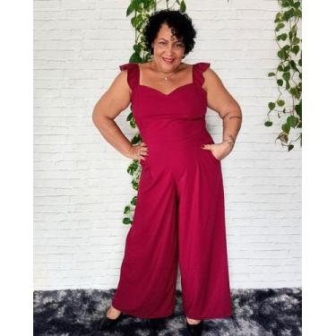Imagem de Macacão Lana - Rosana Costa Plus Size, Verde bottega, G2(50/52)