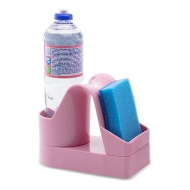 Imagem de Porta Detergente e Esponja - PROPRIA, Rosa