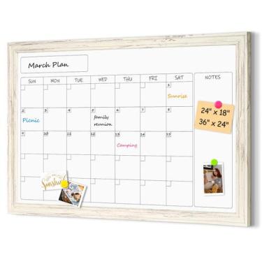 Imagem de Calendário de quadro branco magnético 4 THOUGHT 61 x 46 cm com moldura