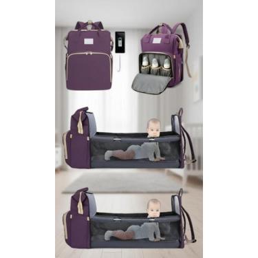 Imagem de Mochila Maternidade Multifuncional Vira Berço - Congratulations Store