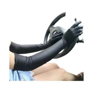 Imagem de Luvas Longas De Spandex Para Mulheres Com Proteção Solar Anti-UV Para 