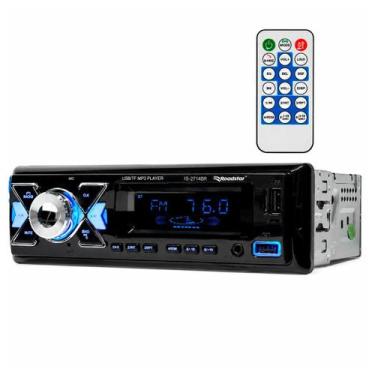 Imagem de Auto Rádio FM Bluetooth Roadstar 2 USB Micro SD Auxiliar 4 RCA 55W RMS