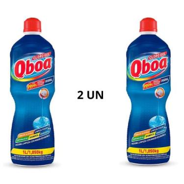 Imagem de Qboa Original Lava Desinfeta 6 Em 1 Cloro Em Gel Kit 2un - Original QB