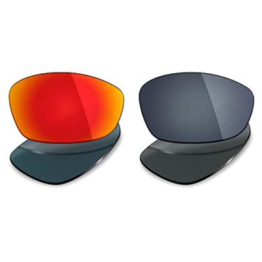 Imagem de 2 pares de lentes polarizadas de substituição da Mryok para óculos de sol Oakley Blender – Opções