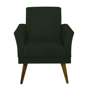 Imagem de Poltrona Cadeira Decorativa Para Sala Quarto Recepção Clinica Lila - Sued Verde Musgo Nanda Decor