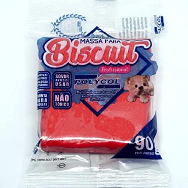 Imagem de Massa Para Biscuit, Polycol, 90 Gramas, Vermelho Intenso