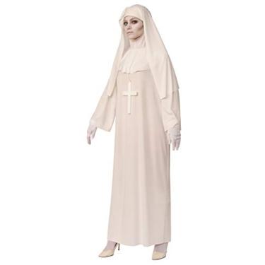 Imagem de Rubies Fantasia feminina Opus Collection Fantasmas freiras tamanho adulto para festas temáticas e Halloween, branco, padrão EUA, Branco, Standard