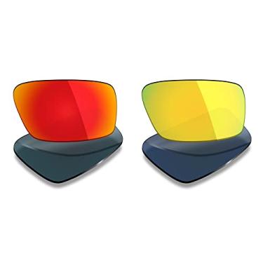 Imagem de 2 pares de lentes polarizadas de substituição da Mryok para óculos de sol Oakley Twitch – Opções