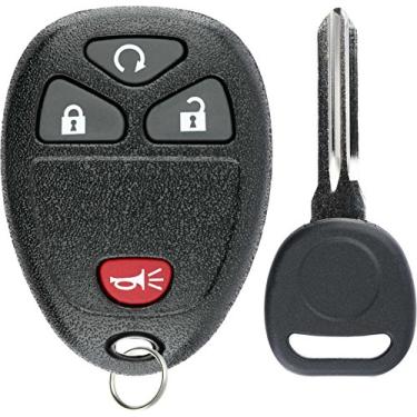 Imagem de Controle remoto de entrada sem chave KeylessOption, substituição para chave de carro 15913421 com chave
